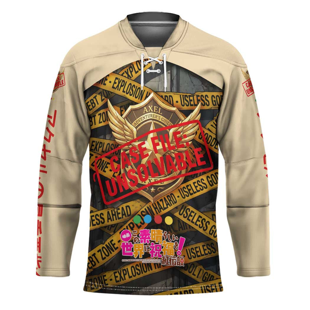 Axel’s Disasters Case File Hockey Jersey Comic Poster Parody Style