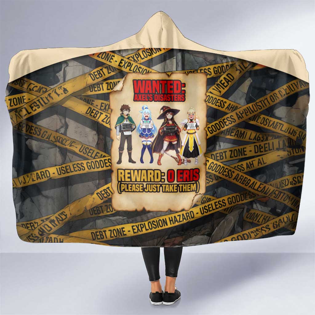 Axel’s Disasters Case File Hooded Blanket Comic Poster Parody Style