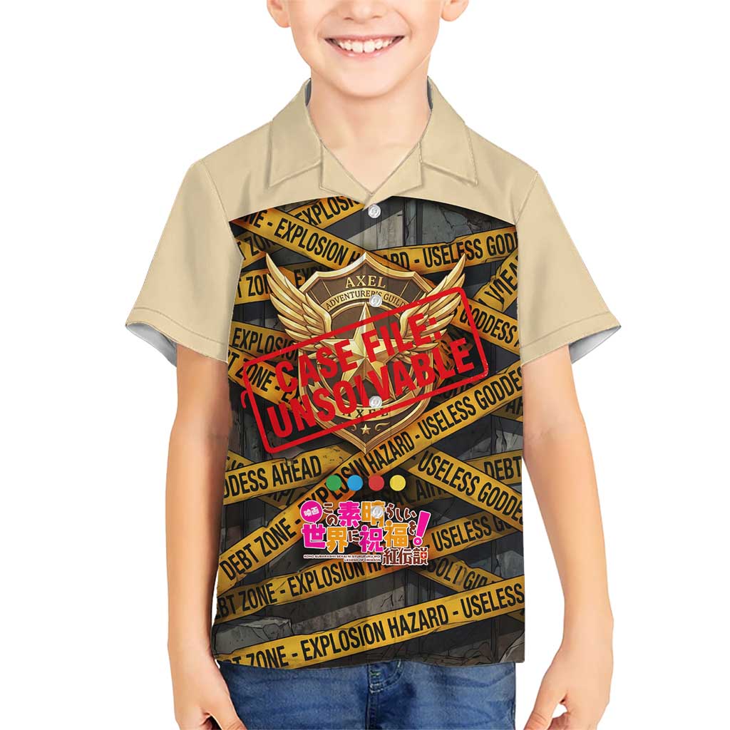 Axel’s Disasters Case File Kid Hawaiian Shirt Comic Poster Parody Style