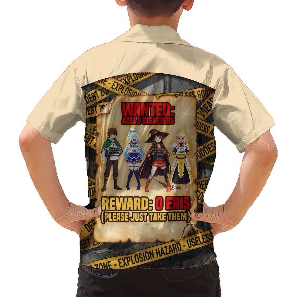 Axel’s Disasters Case File Kid Hawaiian Shirt Comic Poster Parody Style