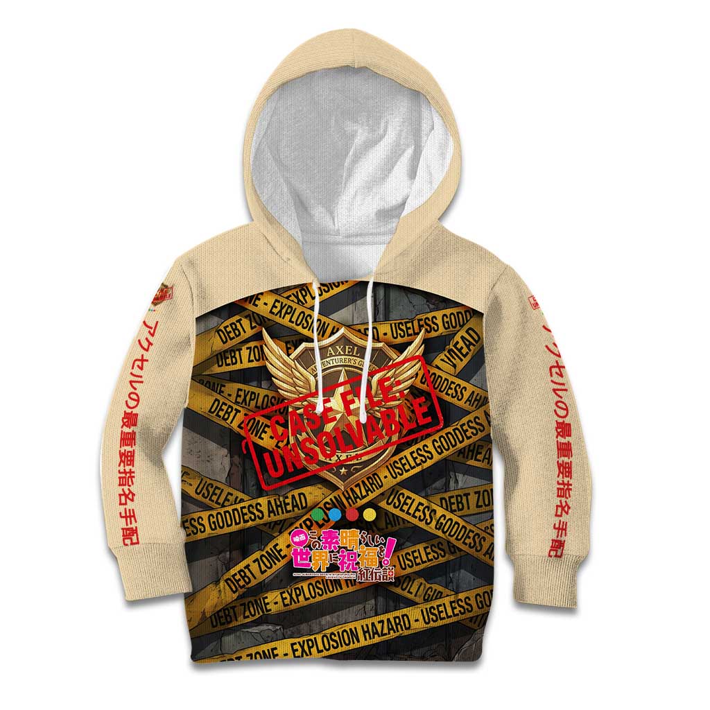 Axel’s Disasters Case File Kid Hoodie Comic Poster Parody Style