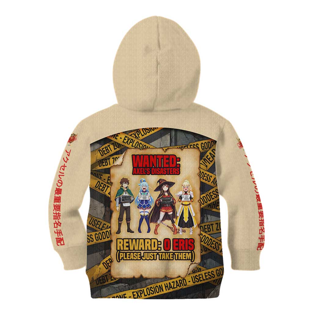 Axel’s Disasters Case File Kid Hoodie Comic Poster Parody Style