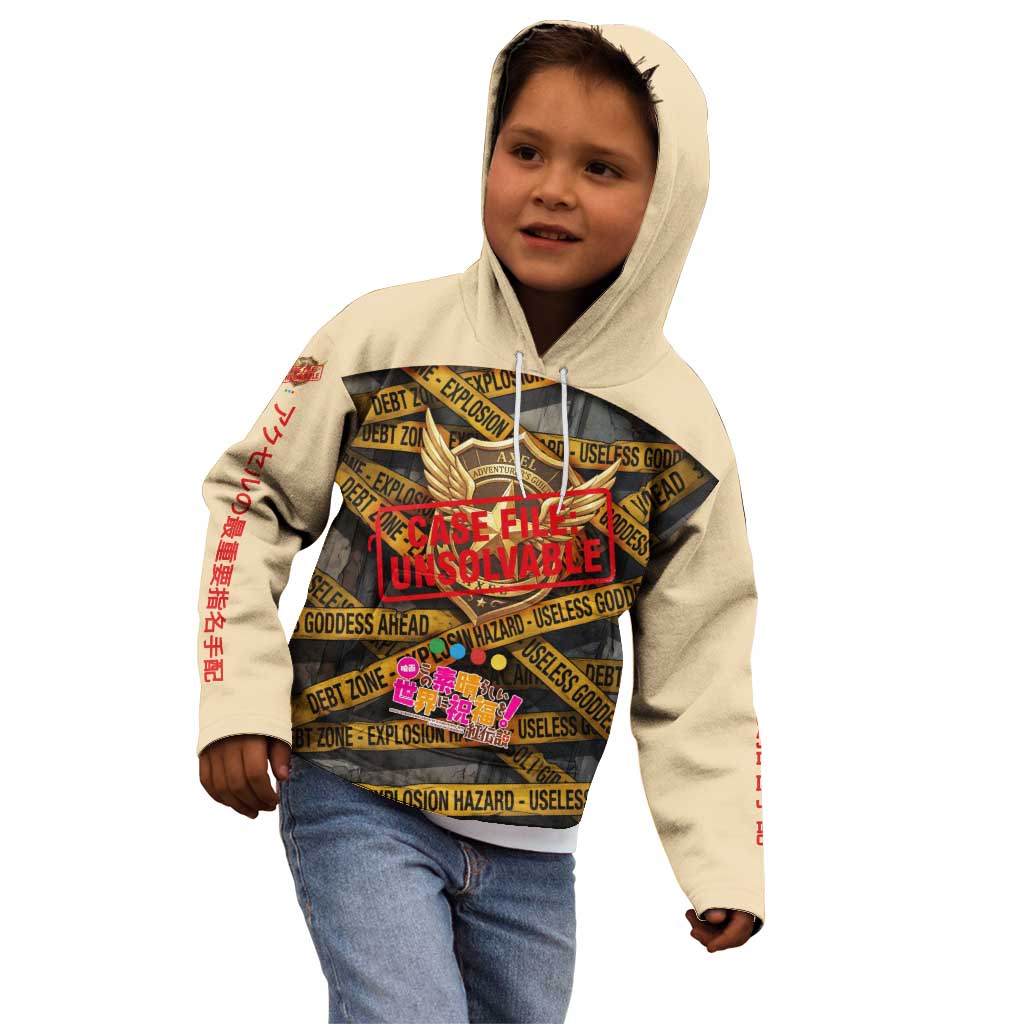 Axel’s Disasters Case File Kid Hoodie Comic Poster Parody Style