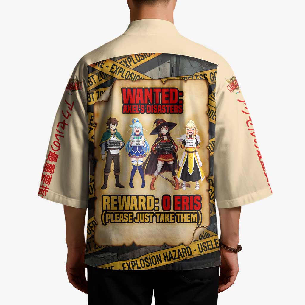 Axel’s Disasters Case File Kimono Comic Poster Parody Style