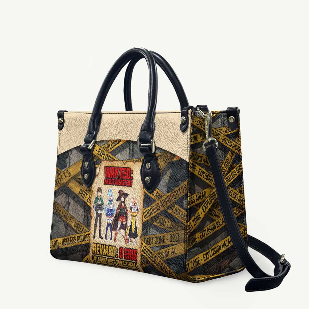 Axel’s Disasters Case File Leather Bag Comic Poster Parody Style