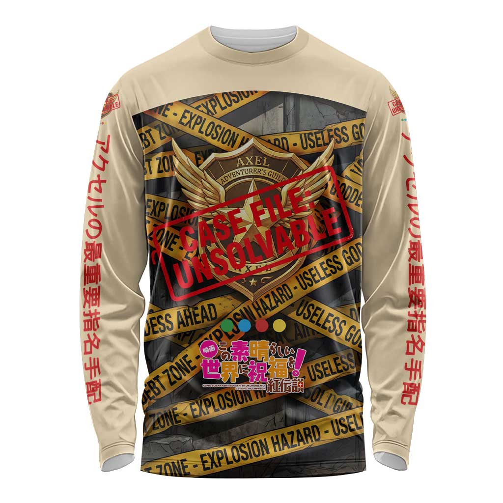 Axel’s Disasters Case File Long Sleeve Shirt Comic Poster Parody Style
