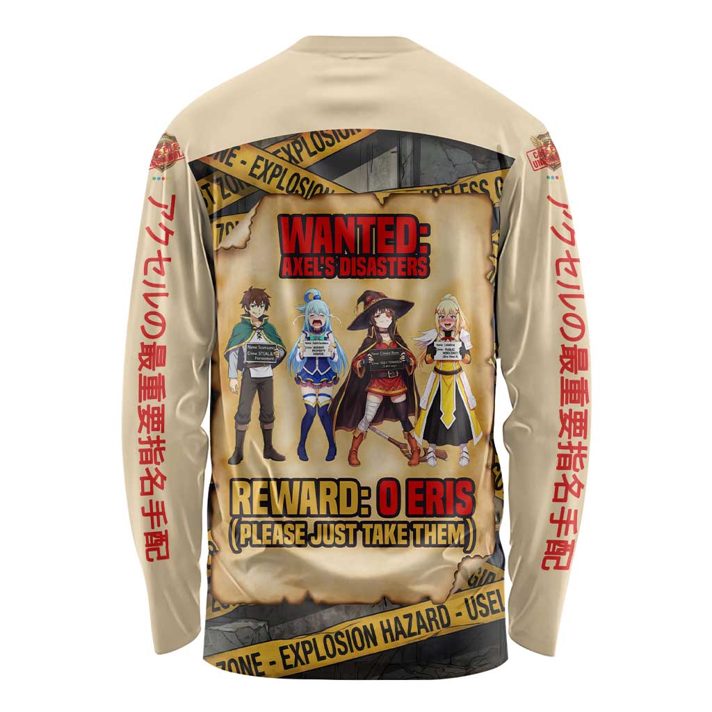 Axel’s Disasters Case File Long Sleeve Shirt Comic Poster Parody Style