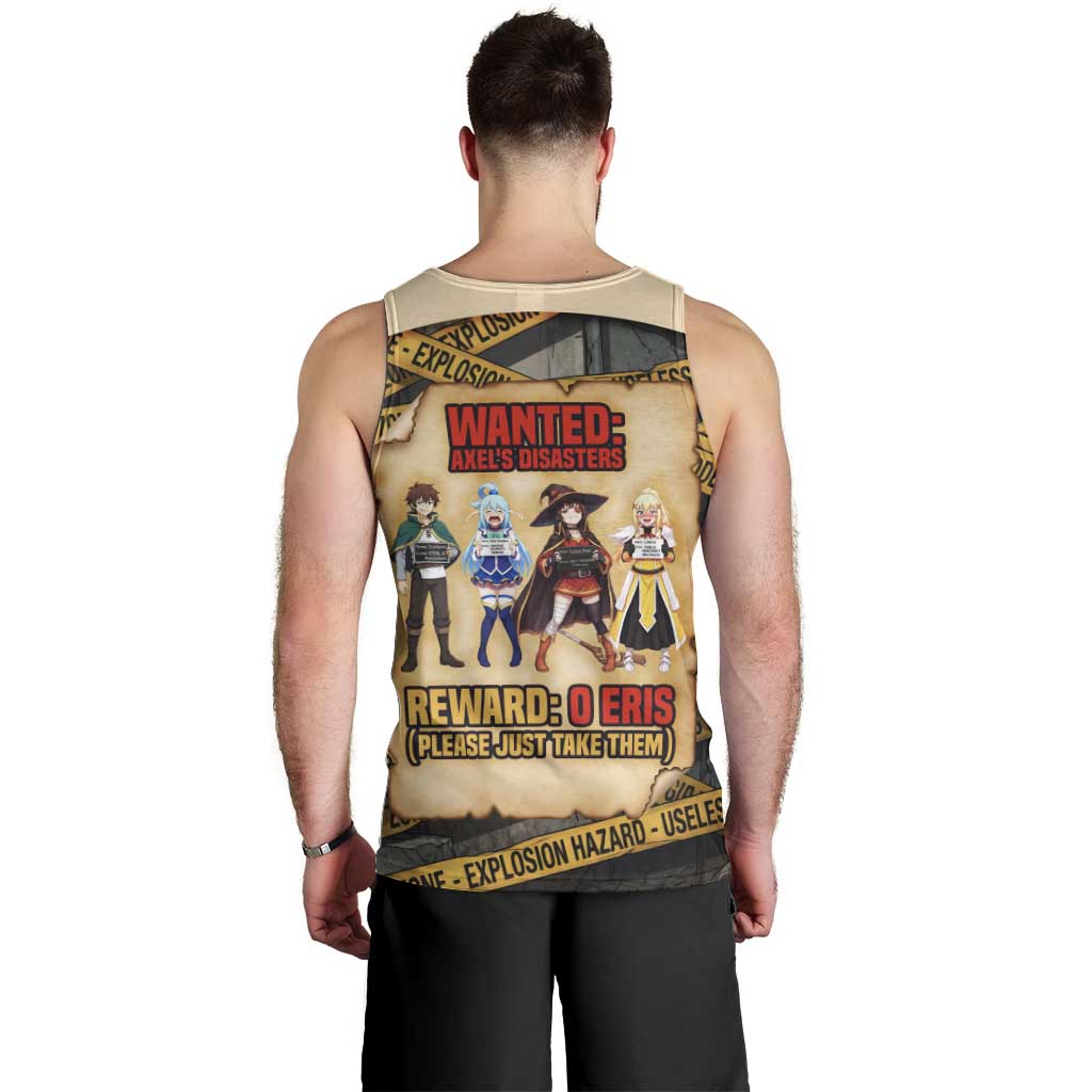 Axel’s Disasters Case File Men Tank Top Comic Poster Parody Style