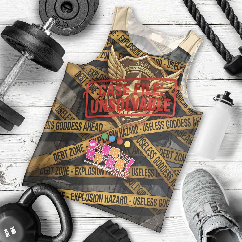 Axel’s Disasters Case File Men Tank Top Comic Poster Parody Style