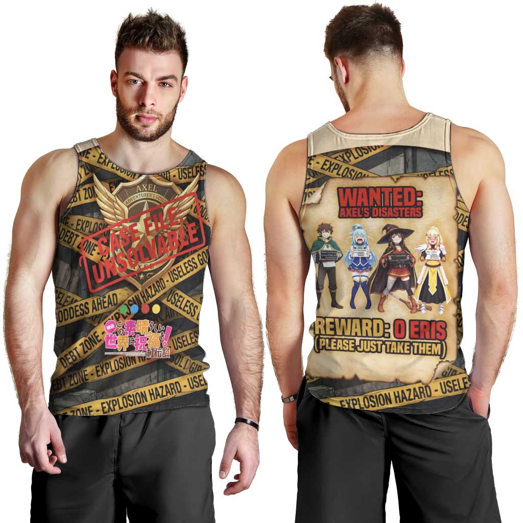 Axel’s Disasters Case File Men Tank Top Comic Poster Parody Style
