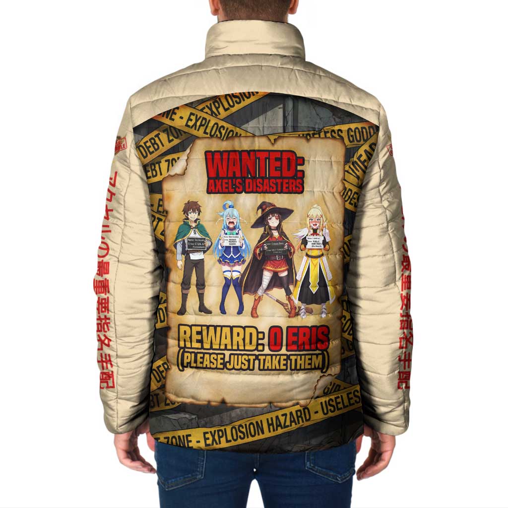 Axel’s Disasters Case File Padded Jacket Comic Poster Parody Style