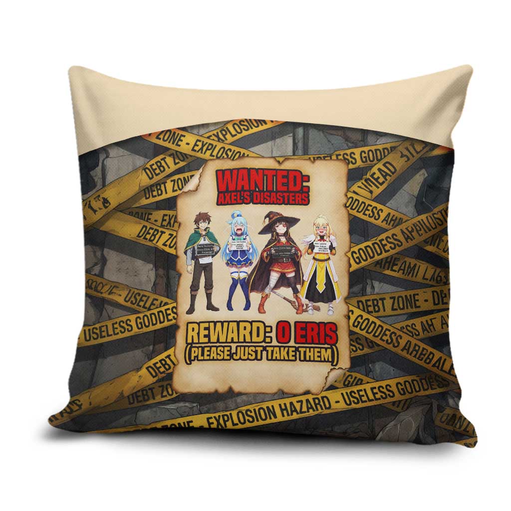 Axel’s Disasters Case File Pillow Cover Comic Poster Parody Style