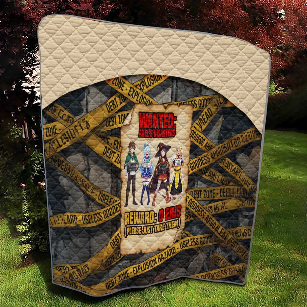 Axel’s Disasters Case File Quilt Comic Poster Parody Style