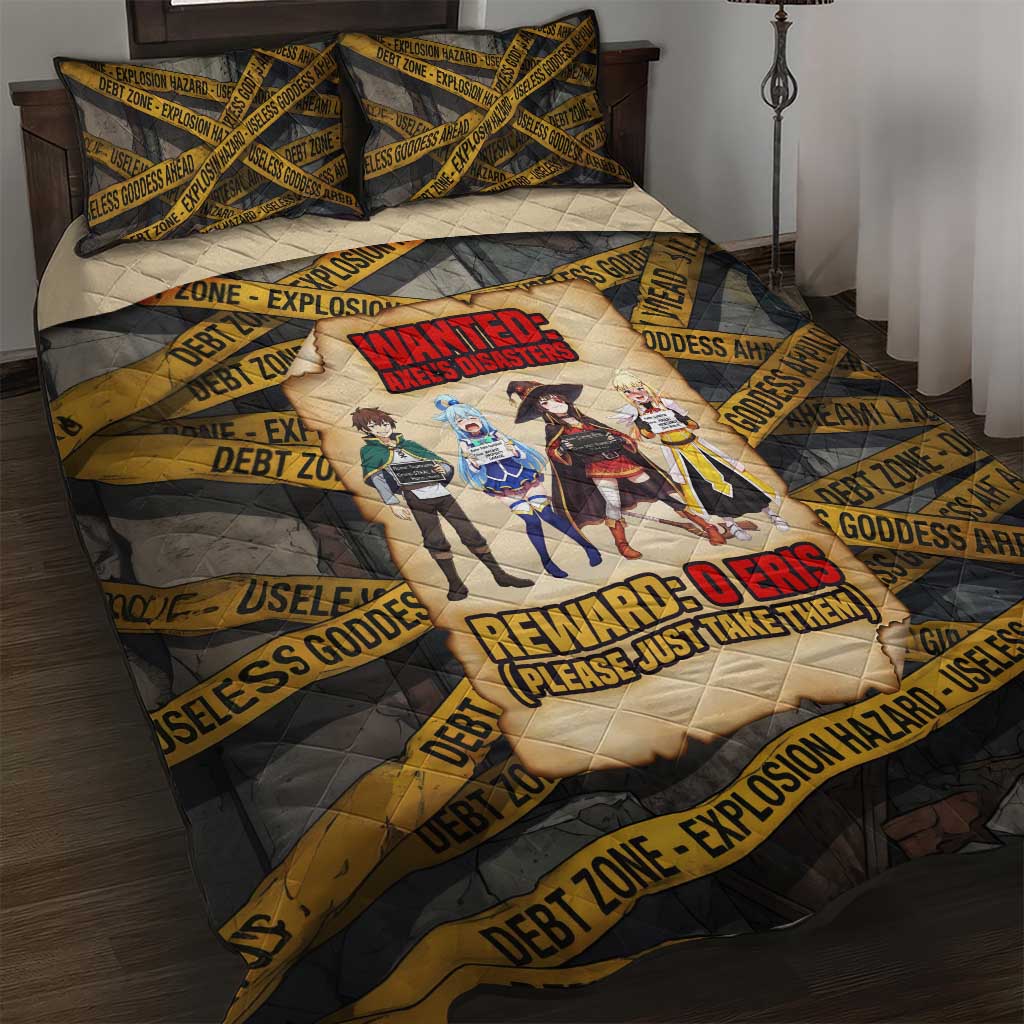 Axel’s Disasters Case File Quilt Bed Set Comic Poster Parody Style