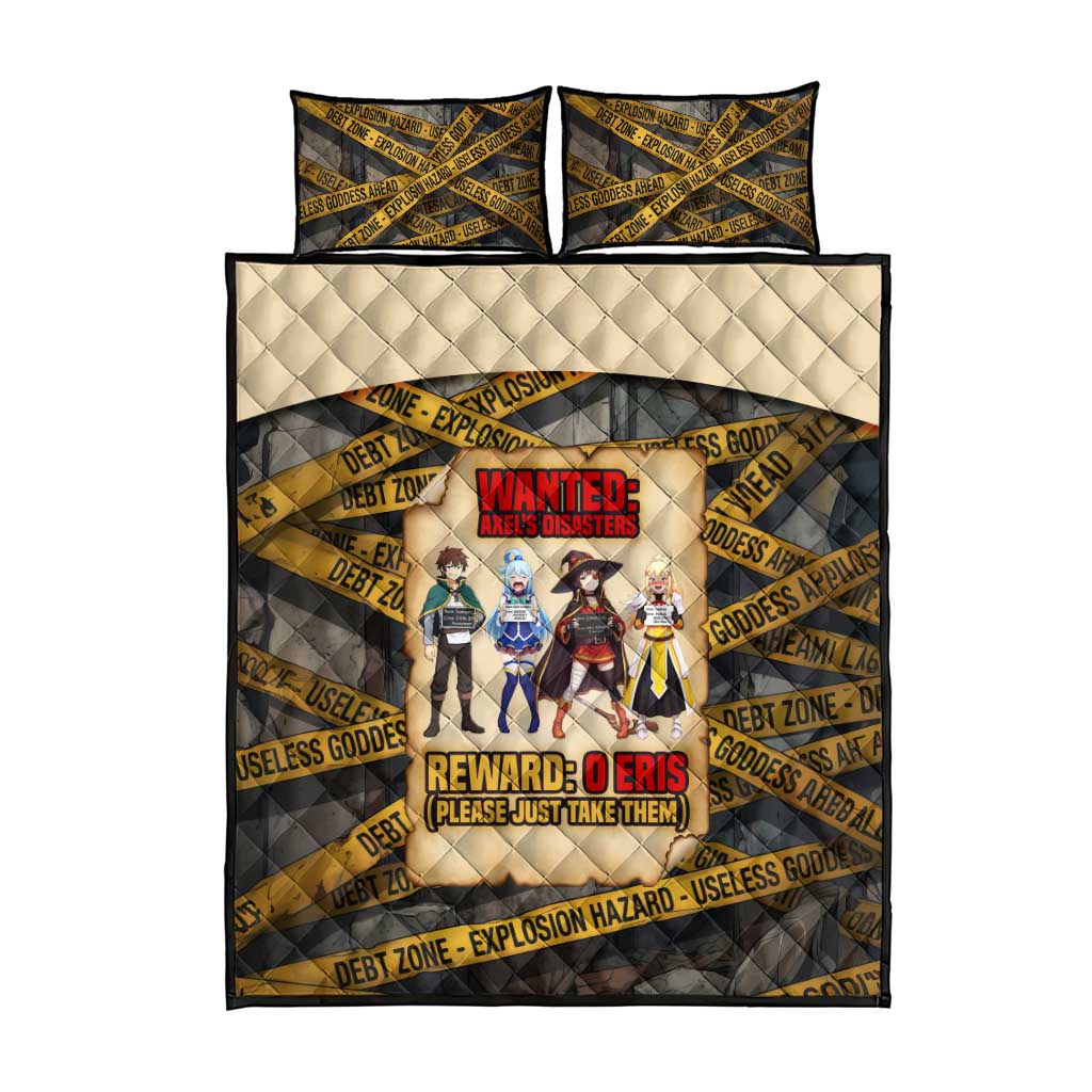 Axel’s Disasters Case File Quilt Bed Set Comic Poster Parody Style