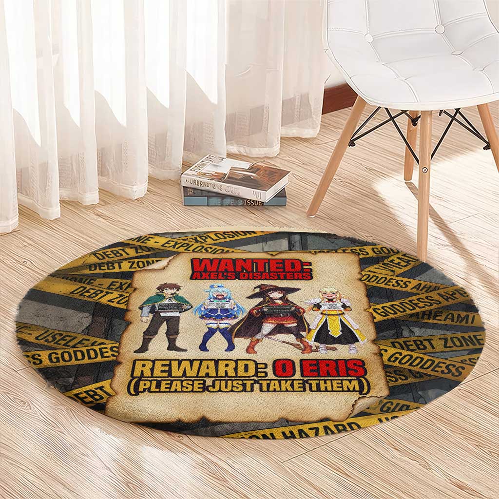 Axel’s Disasters Case File Round Carpet Comic Poster Parody Style