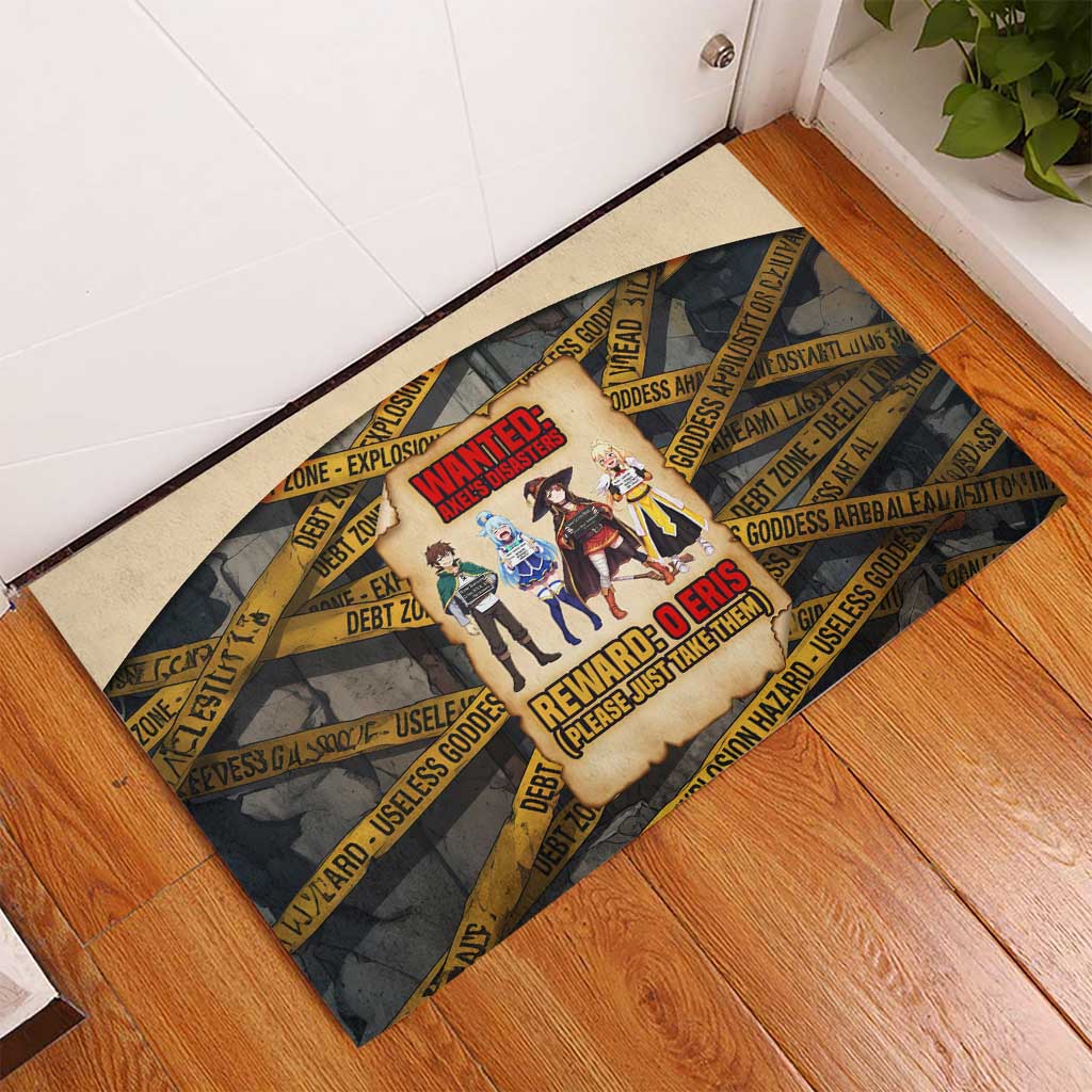 Axel’s Disasters Case File Rubber Doormat Comic Poster Parody Style