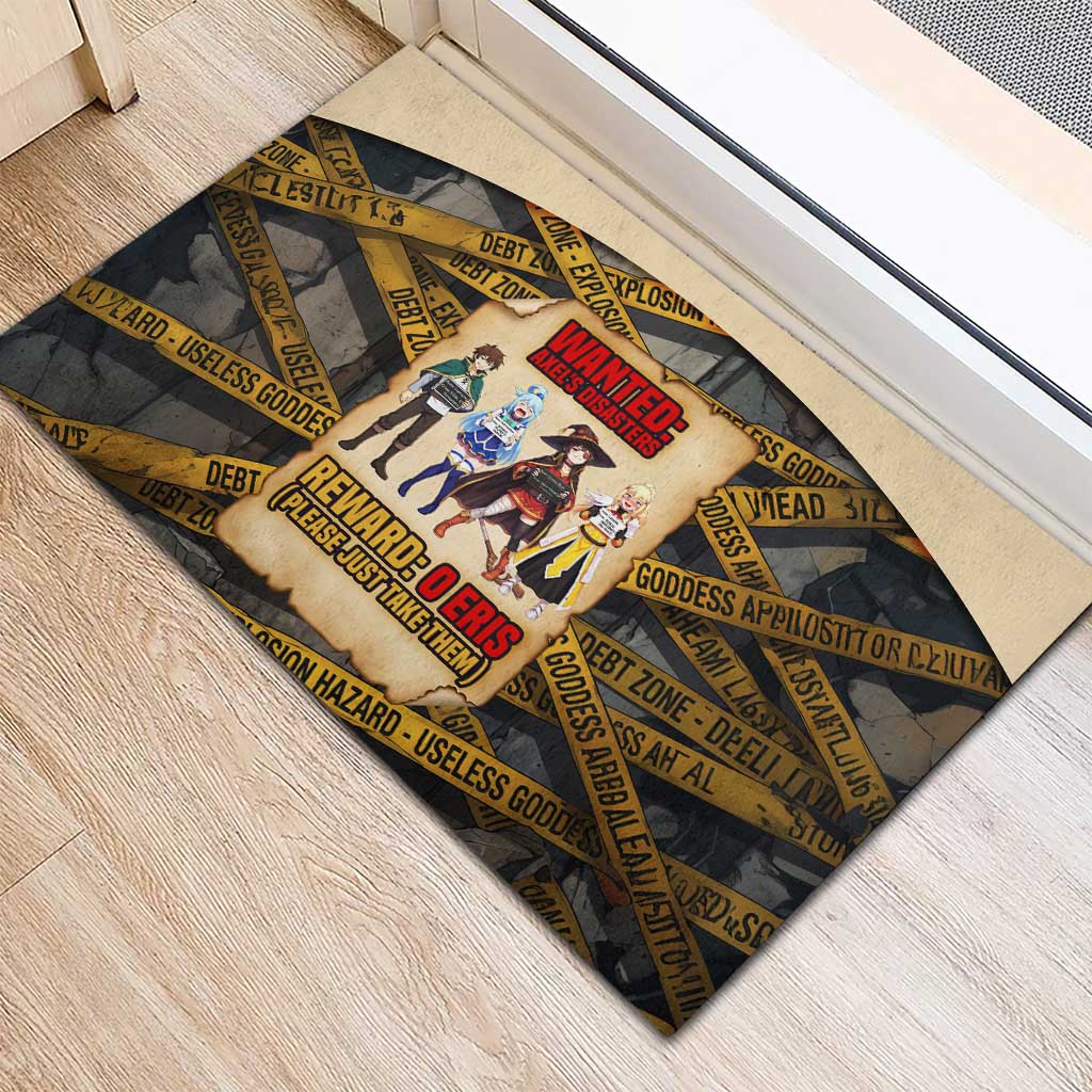 Axel’s Disasters Case File Rubber Doormat Comic Poster Parody Style