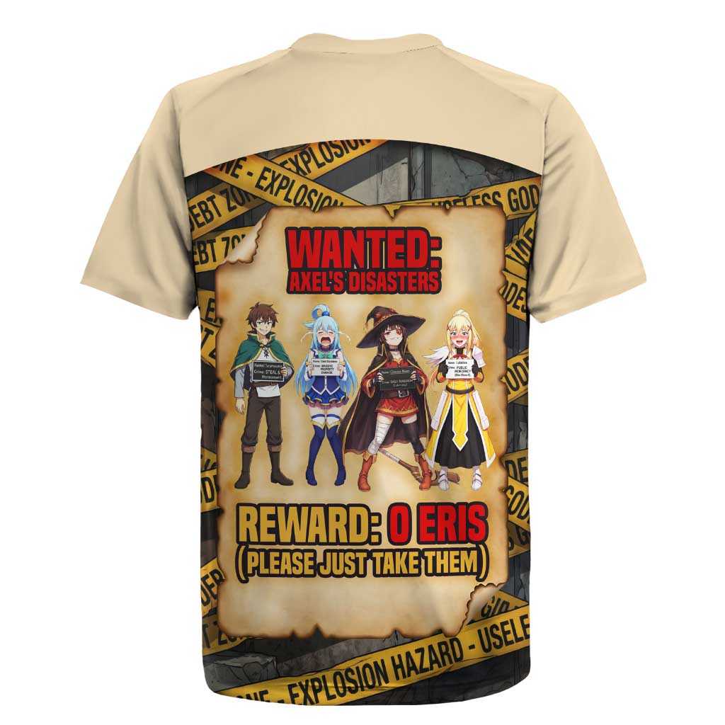 Axel’s Disasters Case File Rugby Jersey Comic Poster Parody Style