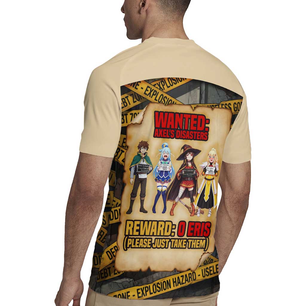 Axel’s Disasters Case File Rugby Jersey Comic Poster Parody Style