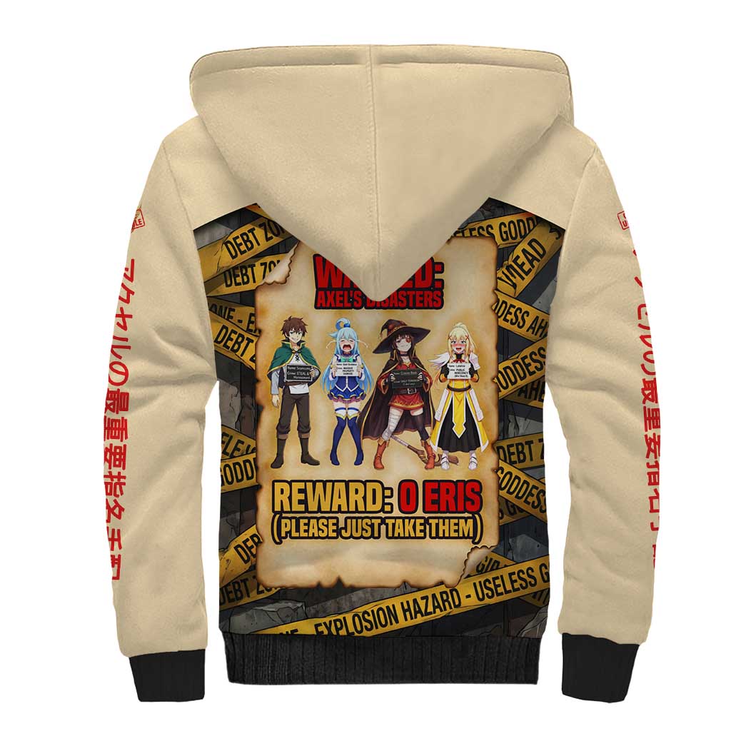 Axel’s Disasters Case File Sherpa Hoodie Comic Poster Parody Style