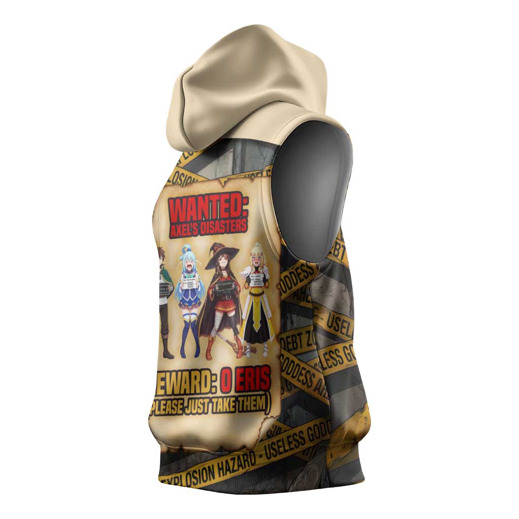 Axel’s Disasters Case File Sleeveless Hoodie Comic Poster Parody Style