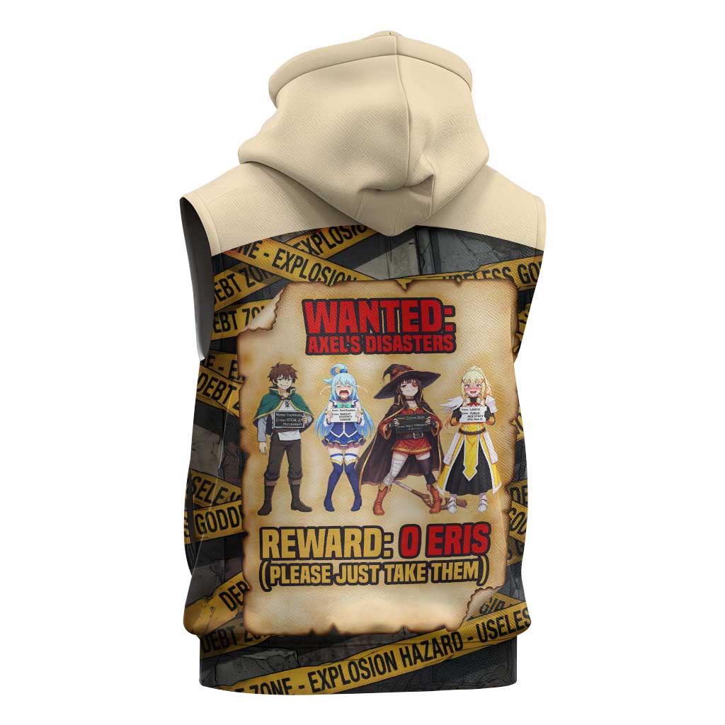 Axel’s Disasters Case File Sleeveless Zip Hoodie Comic Poster Parody Style