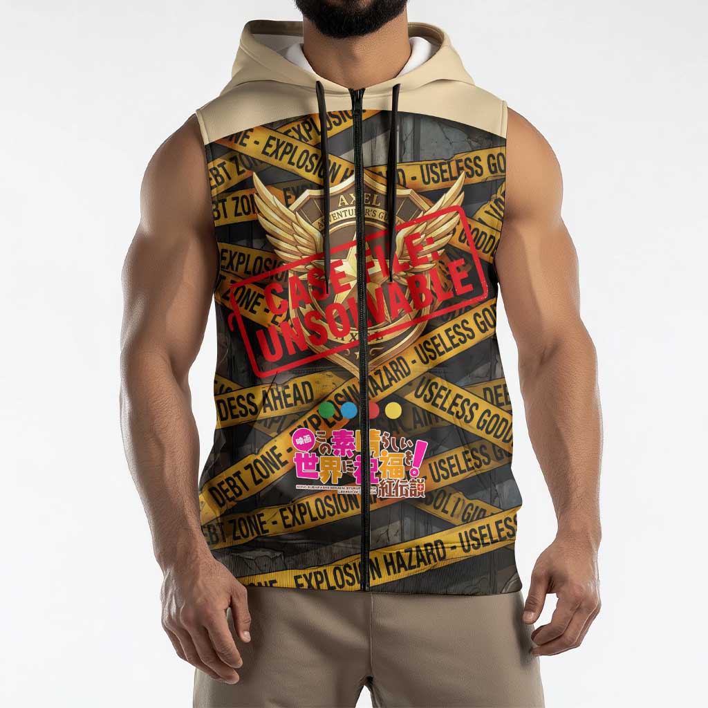 Axel’s Disasters Case File Sleeveless Zip Hoodie Comic Poster Parody Style
