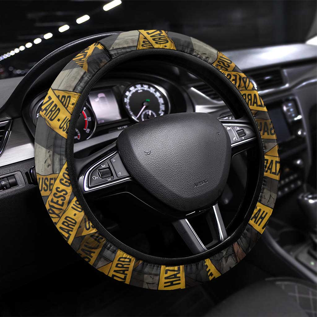 Axel’s Disasters Case File Steering Wheel Cover Comic Poster Parody Style