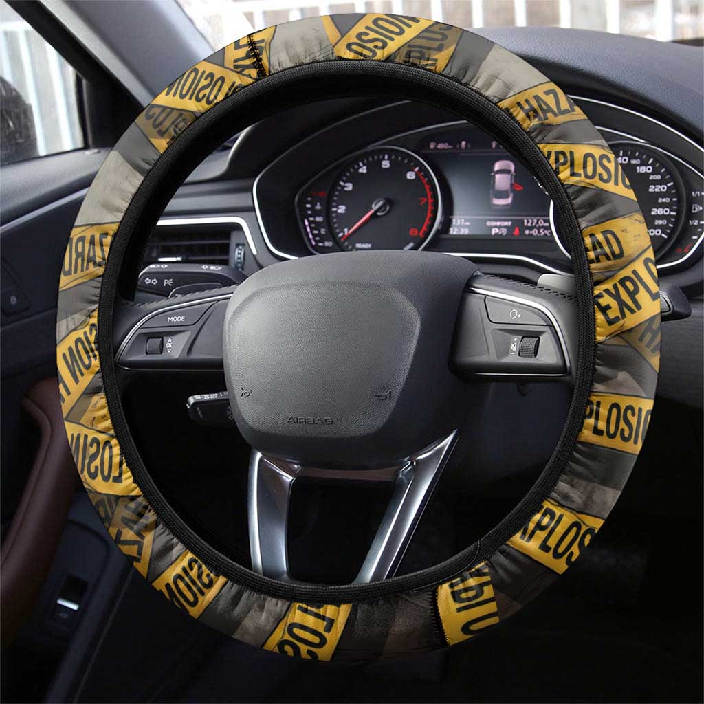 Axel’s Disasters Case File Steering Wheel Cover Comic Poster Parody Style