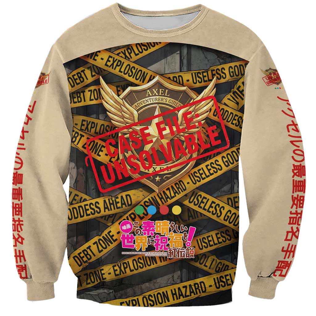 Axel’s Disasters Case File Sweatshirt Comic Poster Parody Style