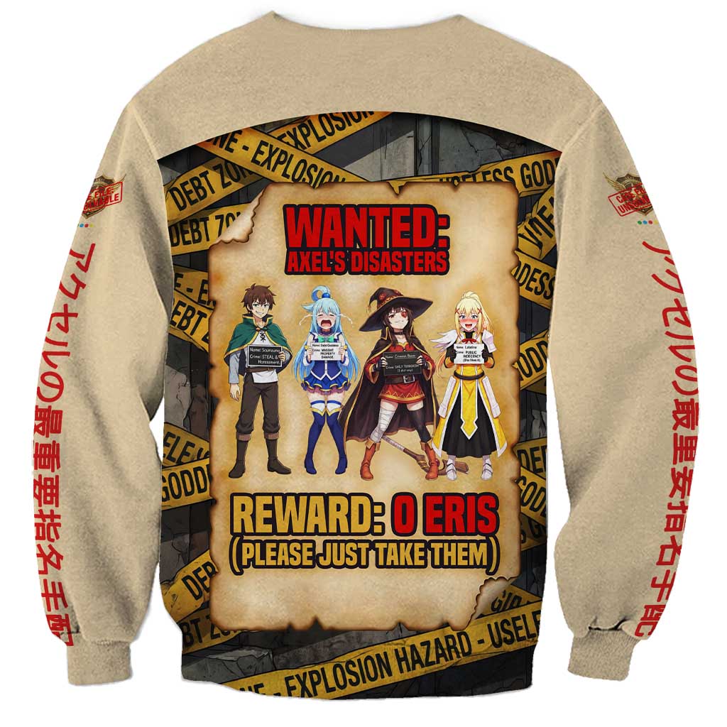 Axel’s Disasters Case File Sweatshirt Comic Poster Parody Style