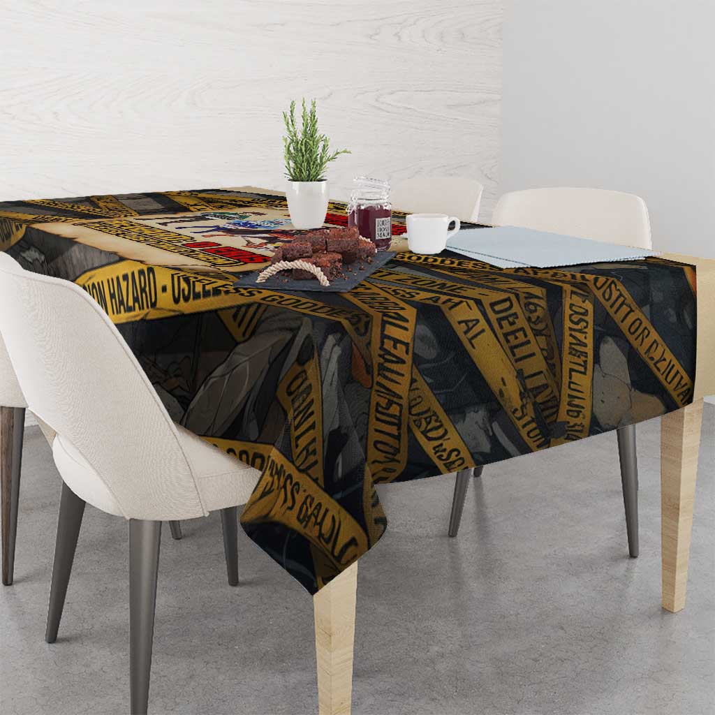 Axel’s Disasters Case File Tablecloth Comic Poster Parody Style