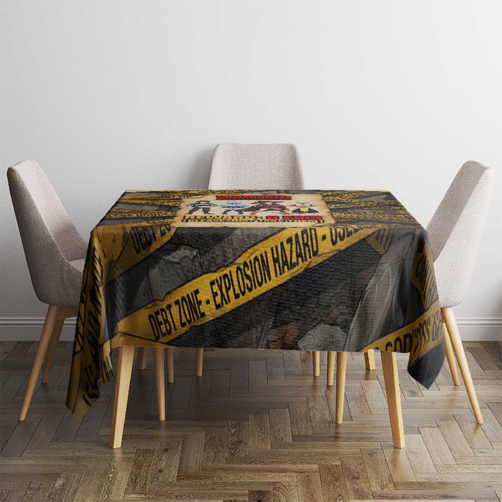 Axel’s Disasters Case File Tablecloth Comic Poster Parody Style