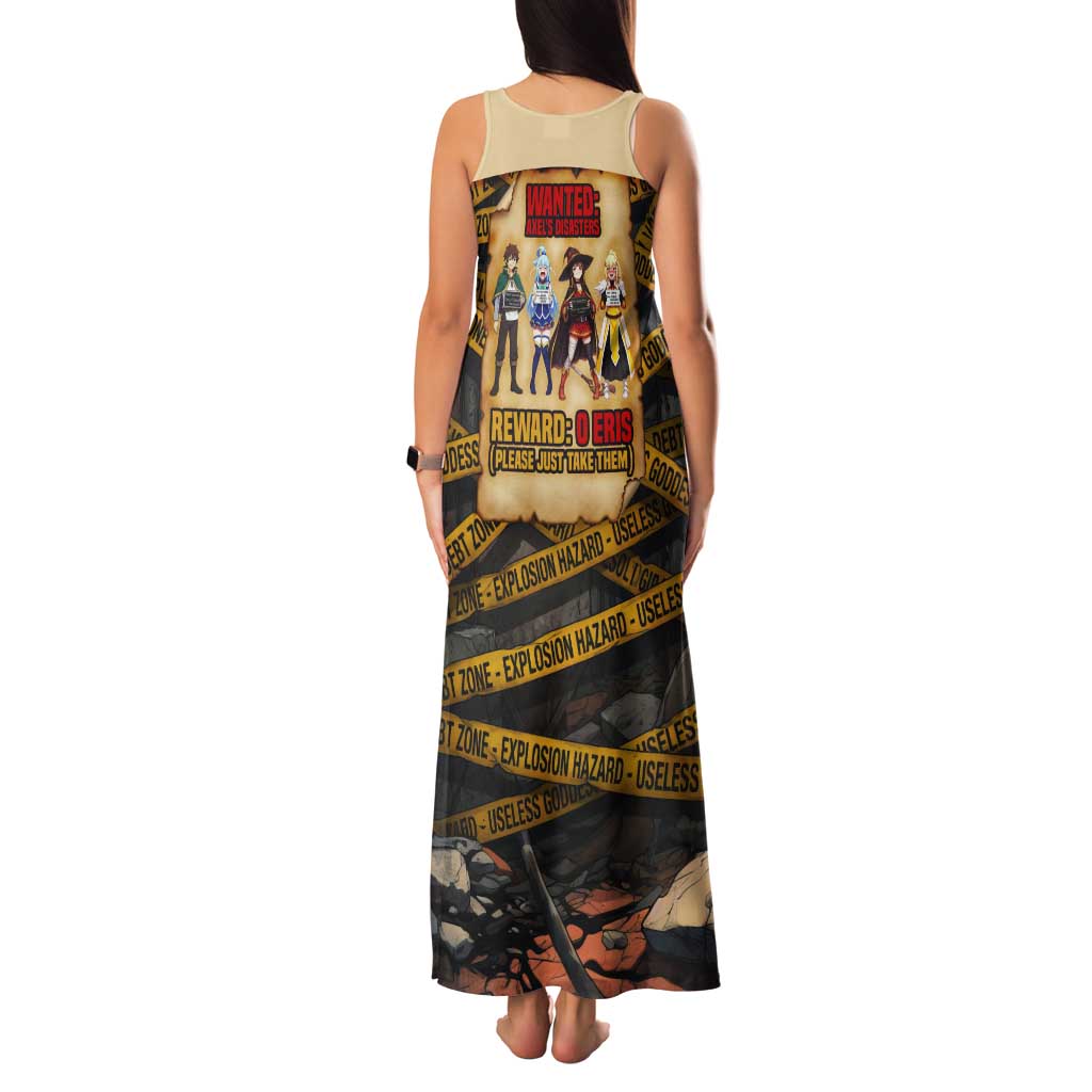Axel’s Disasters Case File Tank Maxi Dress Comic Poster Parody Style