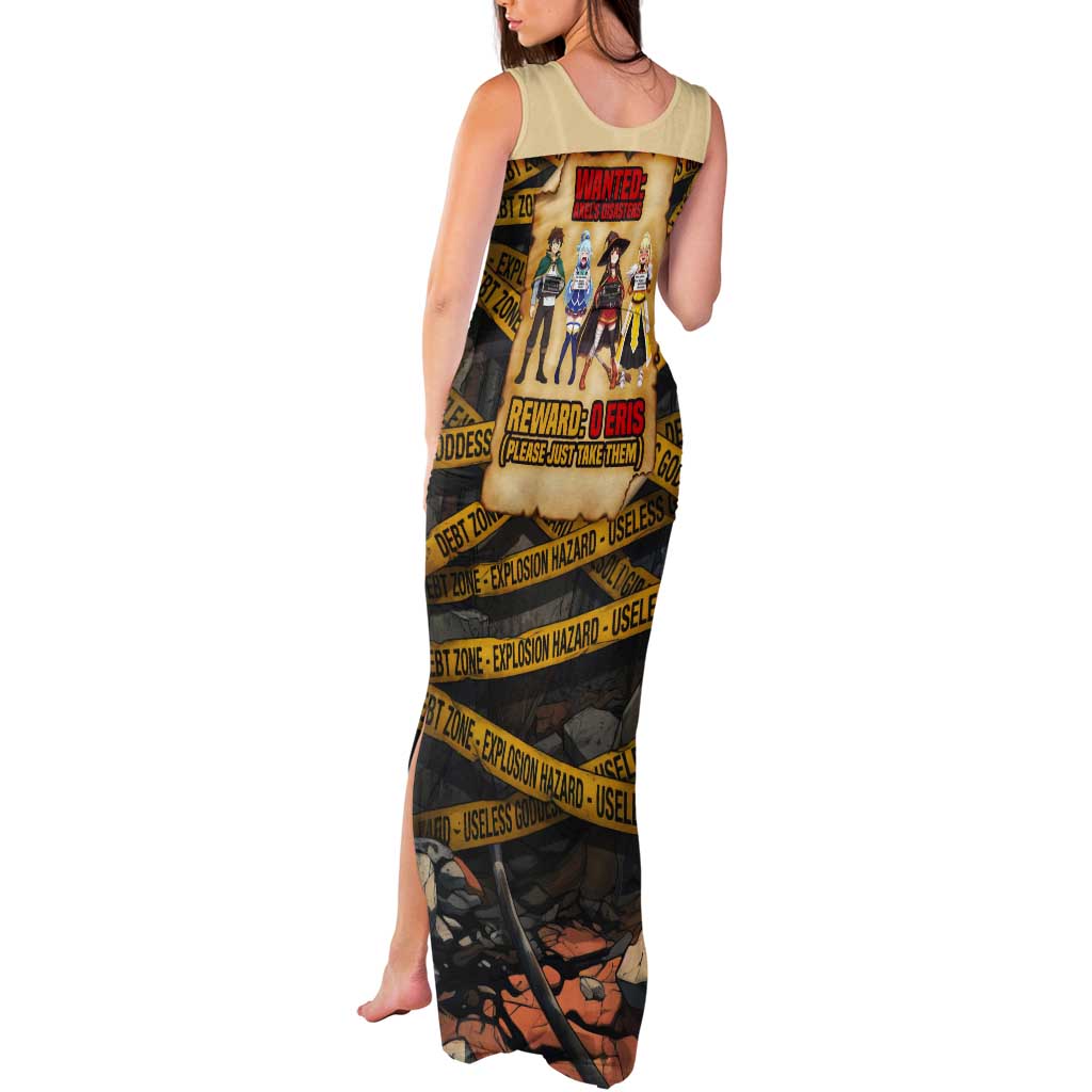 Axel’s Disasters Case File Tank Maxi Dress Comic Poster Parody Style
