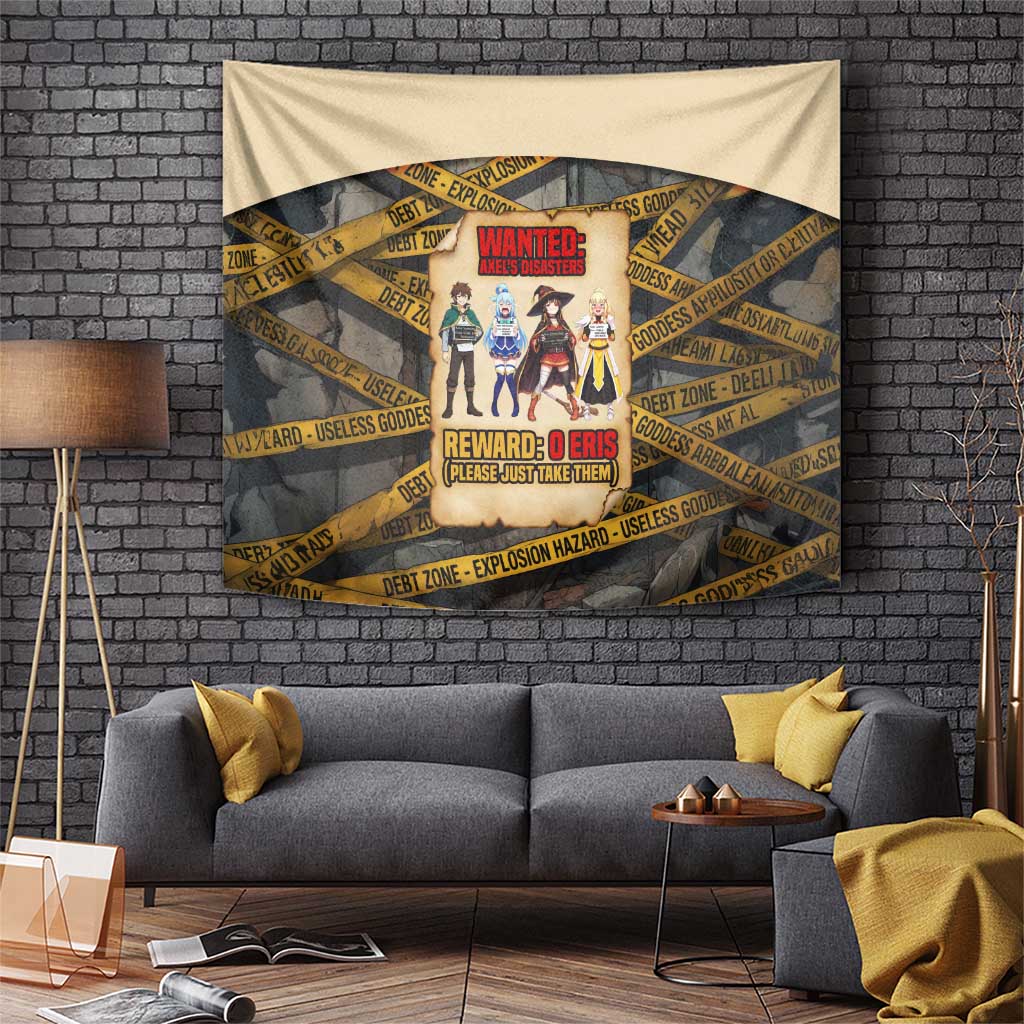 Axel’s Disasters Case File Tapestry Comic Poster Parody Style