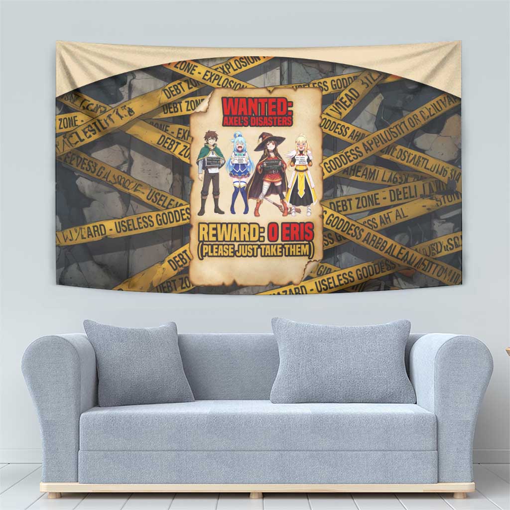 Axel’s Disasters Case File Tapestry Comic Poster Parody Style