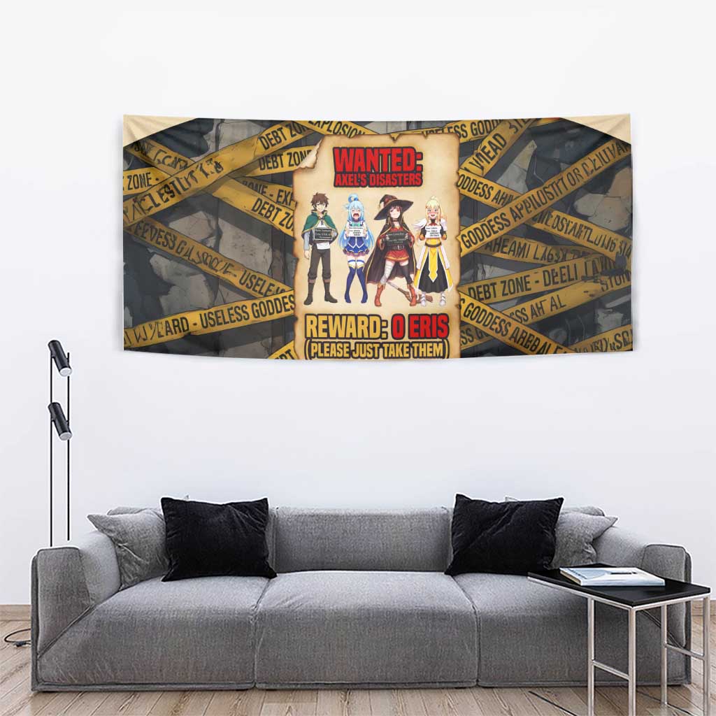 Axel’s Disasters Case File Tapestry Comic Poster Parody Style