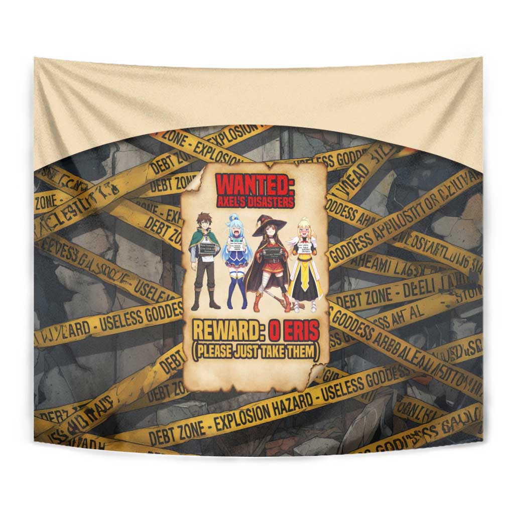 Axel’s Disasters Case File Tapestry Comic Poster Parody Style