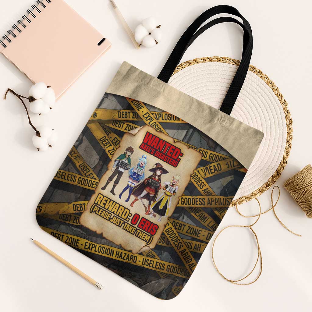 Axel’s Disasters Case File Tote Bag Comic Poster Parody Style