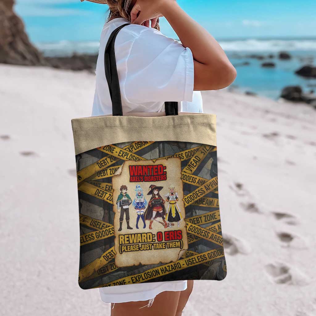 Axel’s Disasters Case File Tote Bag Comic Poster Parody Style