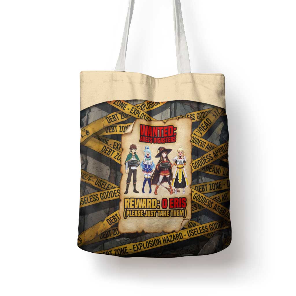 Axel’s Disasters Case File Tote Bag Comic Poster Parody Style