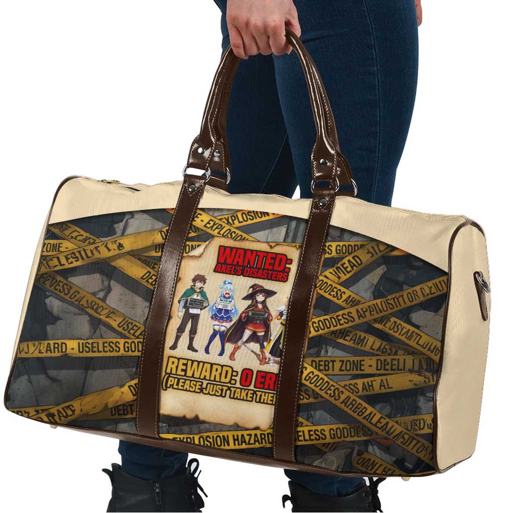Axel’s Disasters Case File Travel Bag Comic Poster Parody Style