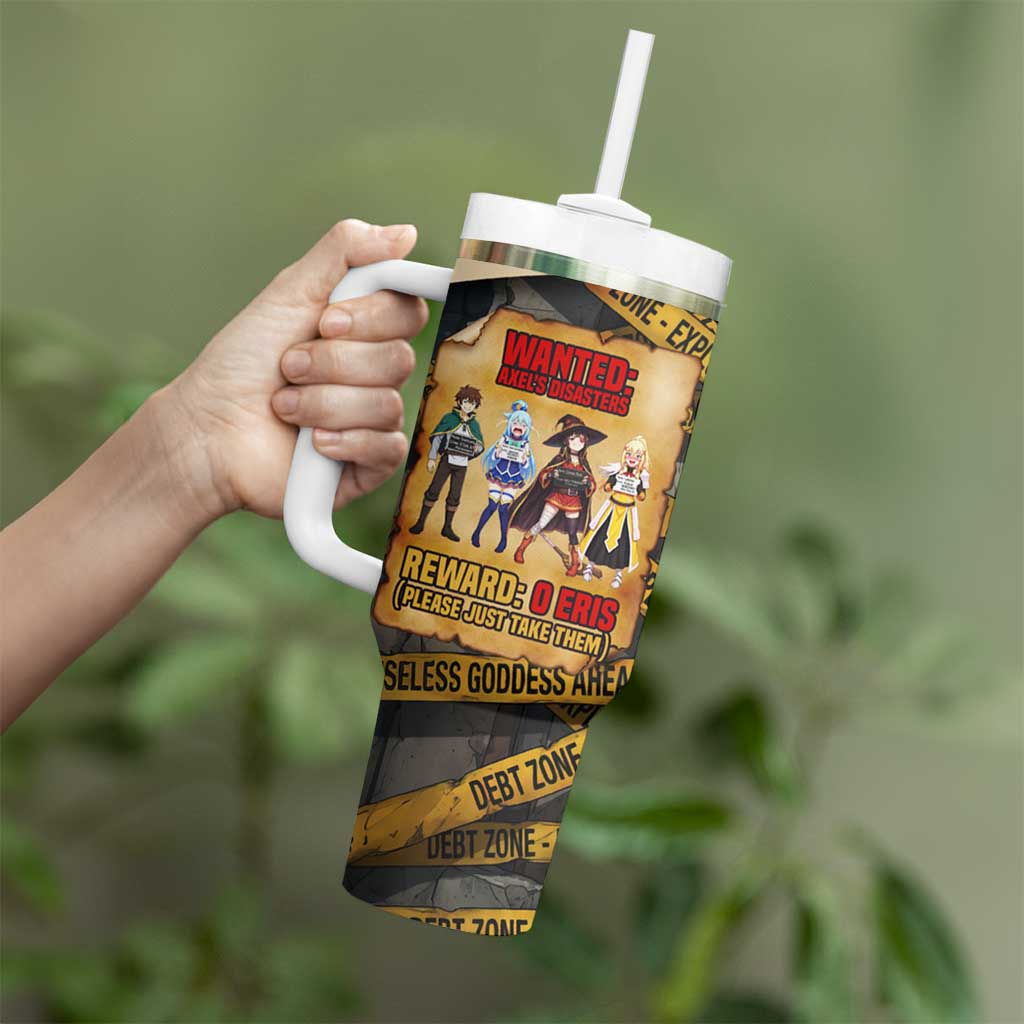 Axel’s Disasters Case File Tumbler With Handle Comic Poster Parody Style