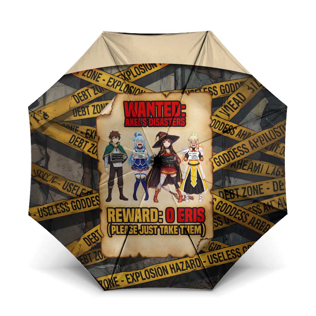 Axel’s Disasters Case File Umbrella Comic Poster Parody Style