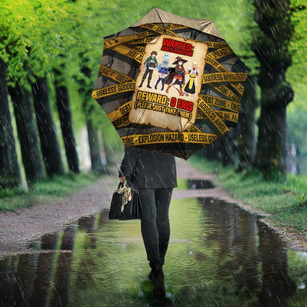 Axel’s Disasters Case File Umbrella Comic Poster Parody Style