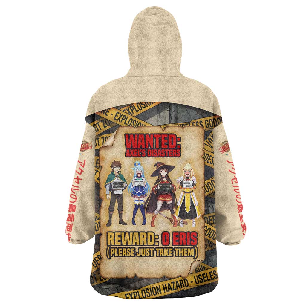 Axel’s Disasters Case File Wearable Blanket Hoodie Comic Poster Parody Style