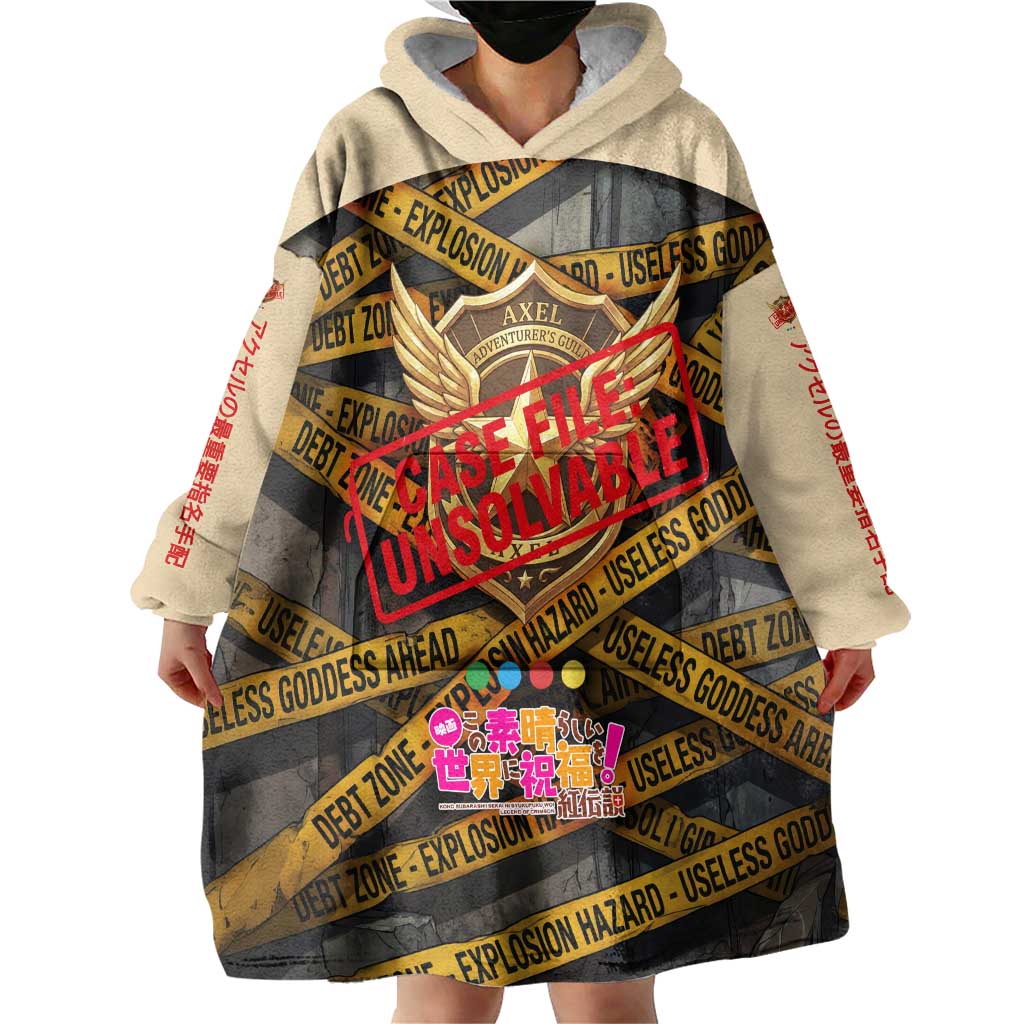 Axel’s Disasters Case File Wearable Blanket Hoodie Comic Poster Parody Style