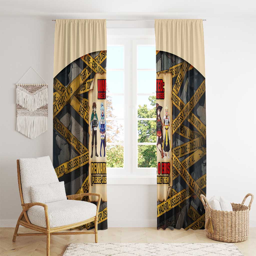 Axel’s Disasters Case File Window Curtain Comic Poster Parody Style